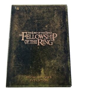 lord of the rings. fellowship of the ring. extended dvd box set